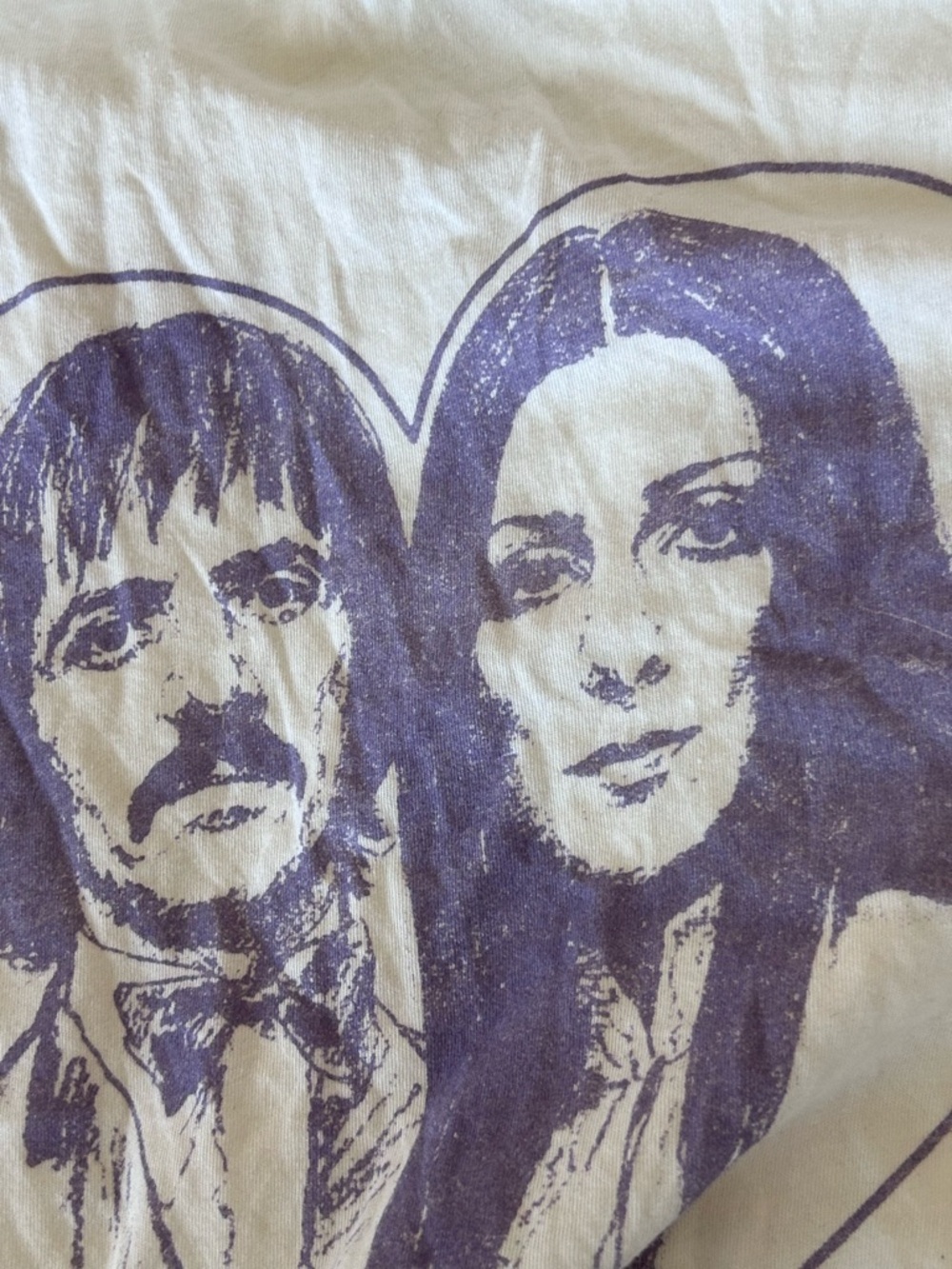 Midnight Rider White Graphic Tee with Purple Print - Picture 6 of 6